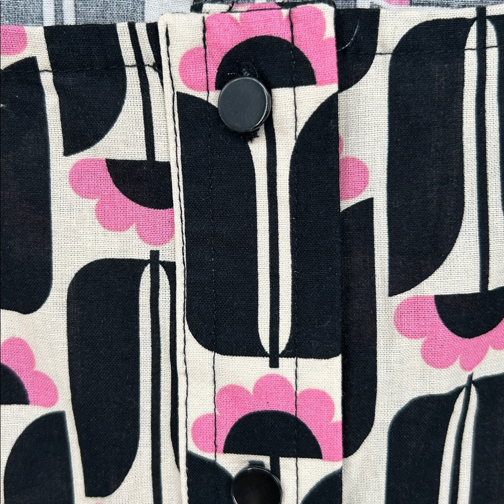 Orla Kiely Regatta Cotton Floral Romper Sleeveless Button Front XL - Picture 7 of 10